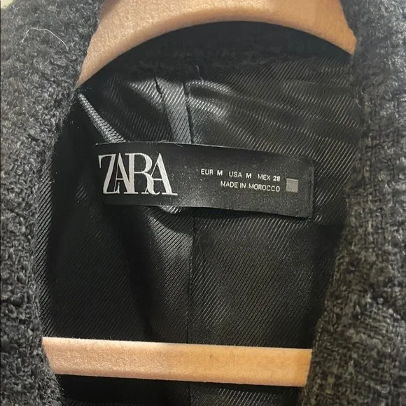 Zara Black Blazer Double-Breasted Tailored Fit - Picture 5 of 8